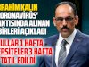 İbrahim Kalın Açıkladı : Üniversiteler Tatil Edildi 