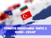 TÜRKİYE EKONOMİSİ ünite  - 2