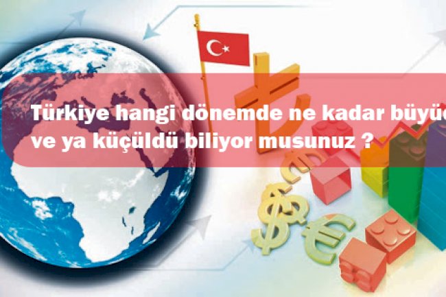 Dönemlere göre Türkiye' nin büyüme ve küçülme rakamları