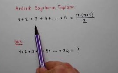 Ardışık tek sayıların toplam formülü ispatı