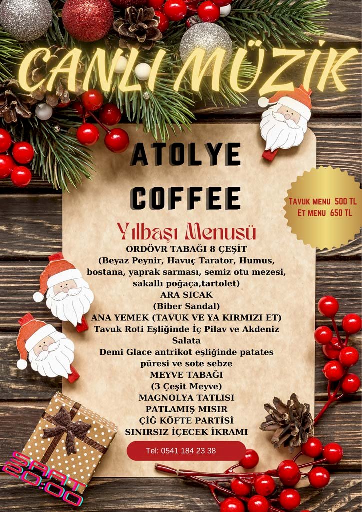 Ankara' nın En İyi Yılbaşı Etkinliği Atölye Coffee